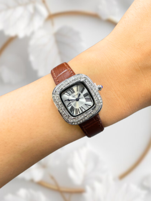 C-artier tank Coussin Brown silver